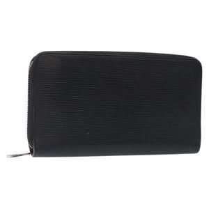LOUIS VUITTON Epi Zippy Organizer Long Wallet Black M63852 LV Auth 133006